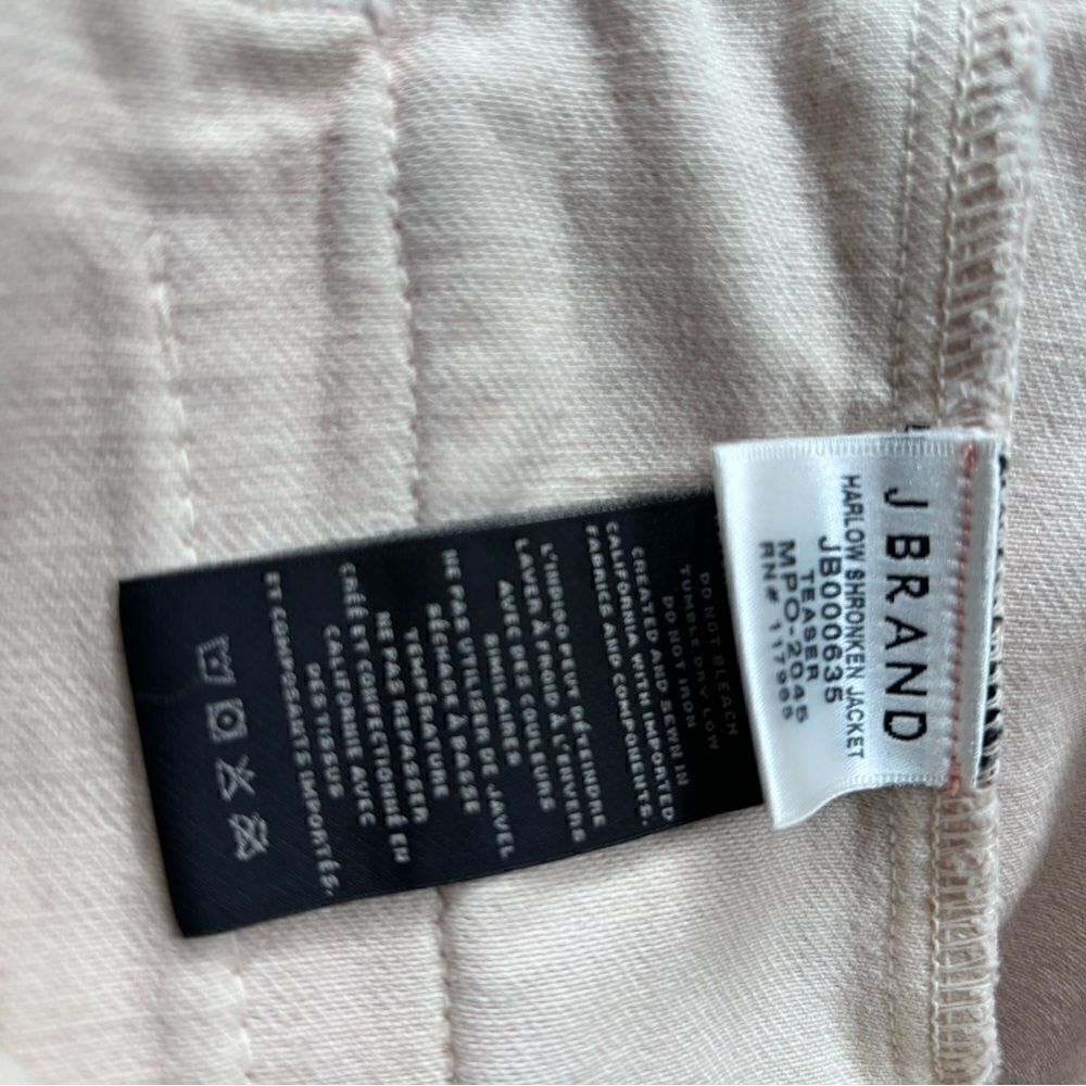 J Brand Cream Distressed & Ripped
Denim Buttoned Jacket M - Picture 10 of 13